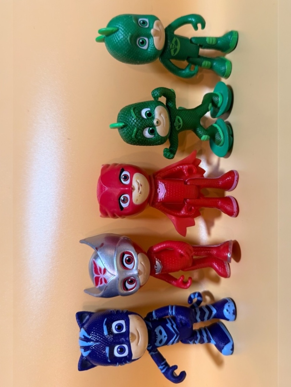 PJ Masks 5 Figure Toy Lot Catboy Owlette Gekko